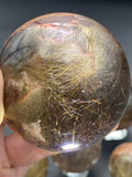 Gold Rutile Garden Quartz Crystal Sphere