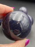 Blue Goldstone Crystal Sphere