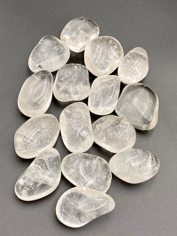 Clear Quartz Crystal Tumbled Stones