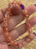 Fire Quartz Bead Bracelet