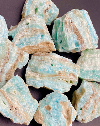 Blue Aragonite Raw Specimen Crystal