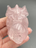 High Quality Rose Quartz Crystal Dragon Head