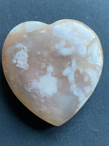 Flower Agate Heart