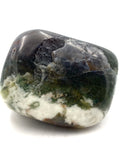 Moss Agate Large Tumble Palm Stone