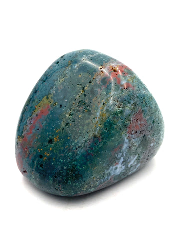 Moss Agate Large Tumble Palm Stone