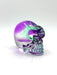 Colourful Aura glass Skull