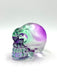 Colourful Aura Glass Skull