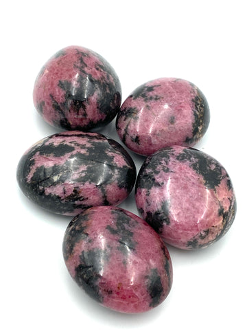 Rhodonite Palm Stone