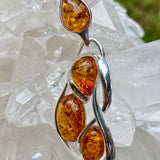 Amber Pendant Sterling Silver