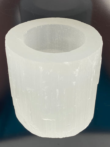 Selenite Votive Tealight Candle Holder