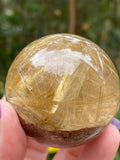 Gold Rutile Crystal Sphere