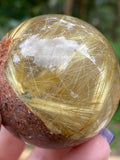 Gold Rutile Crystal Sphere