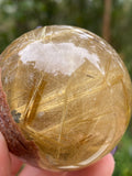 Gold Rutile Crystal Sphere