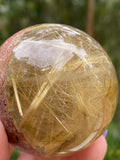 Gold Rutile Crystal Sphere