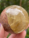 Gold Rutile Crystal Sphere