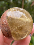 Gold Rutile Crystal Sphere