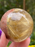 Gold Rutile Crystal Sphere