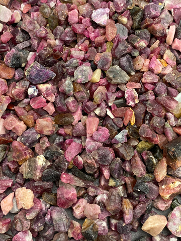 Pink Tourmaline Crystal Chips