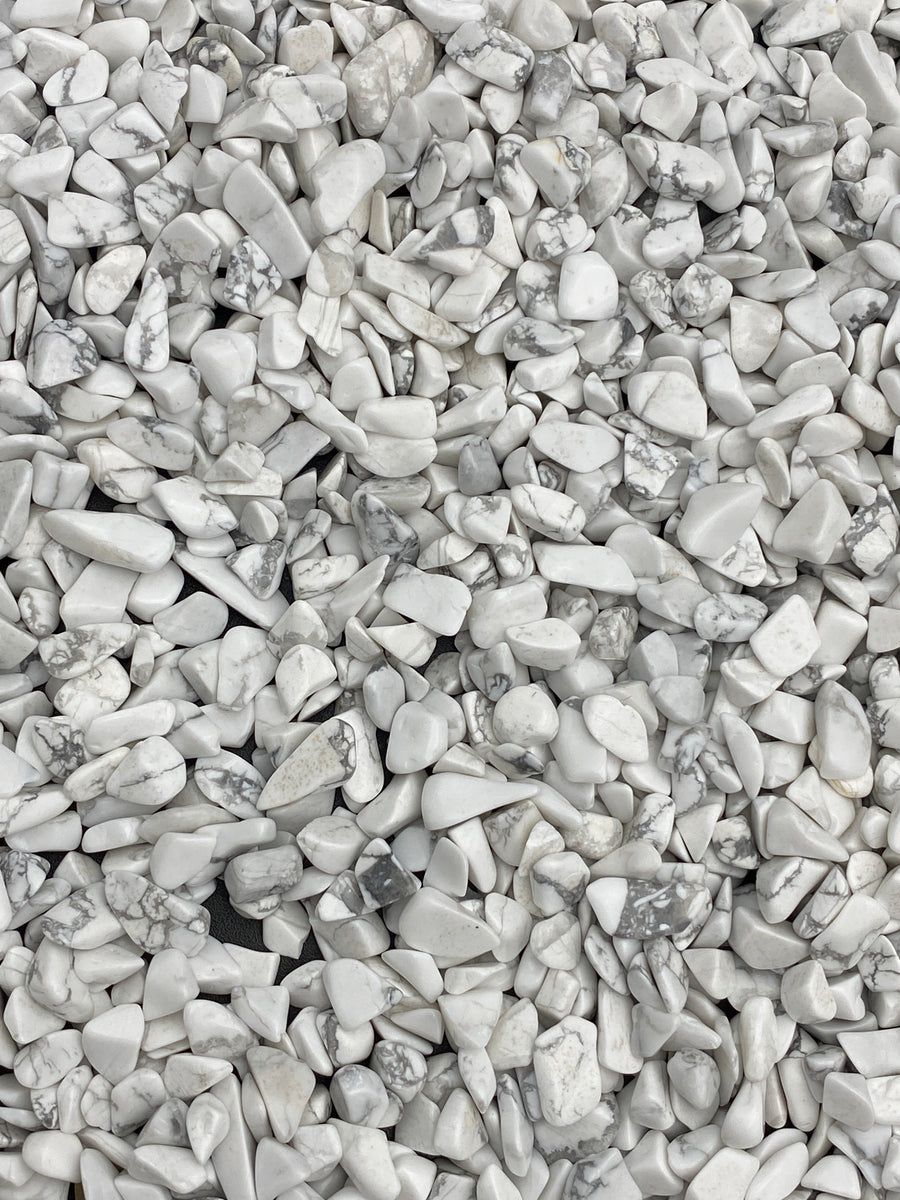 Howlite Chips - 100gm – Crystal Sanctuary Australia