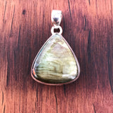 Labradorite Pendant - 925 Sterling Silver - Handmade