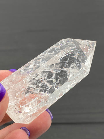 Crackle (Fire & Ice) Clear Quartz Points - Various Choices