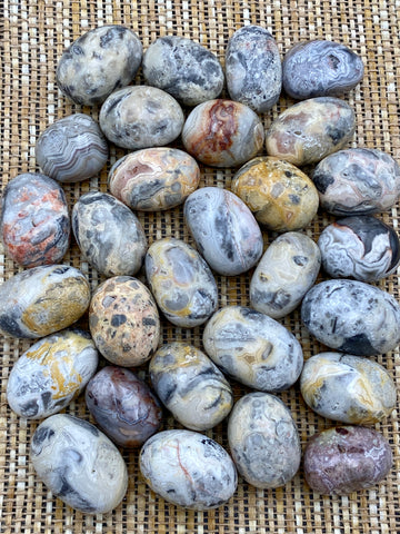 Crazy Lace Agate Tumbled Stone - Regular Size