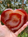 Druzy Carnelian Crystal Heart