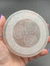 Triskelion Selenite Crystal Charging Plate