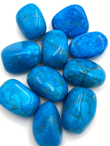 Blue Howlite Tumbled Stone