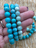 Amazonite Crystal Bead Bracelet