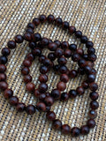 Red Tigers Eye Crystal Bead Bracelet