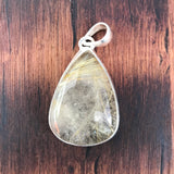 Rutilated Quartz Pendant - 925 Sterling Silver