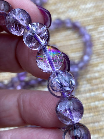 Amethyst Purple 5 PC Beaded Bracelet Set With Stone Druzy Charm – Turquoise  Trading Co