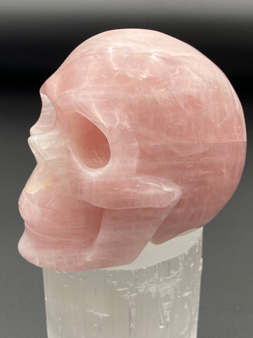 Rose Quartz Skull