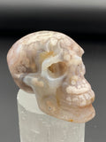 Flower Agate Skull