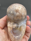 Flower Agate Skull