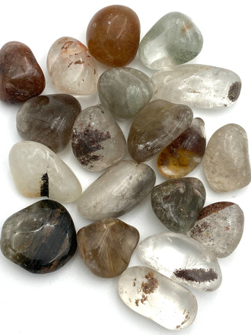 Garden Quartz Scenic Lodalite Lodolite Tumbled Stones