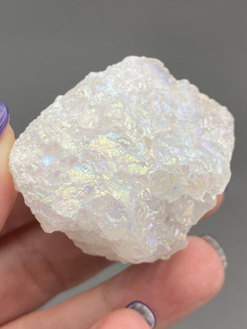 Aura Geode Iridescent Clusters - Various Choices