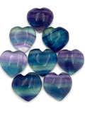 Rainbow Fluorite Heart