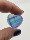 Rainbow Fluorite Heart