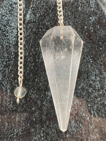 Clear Quartz Pendulum