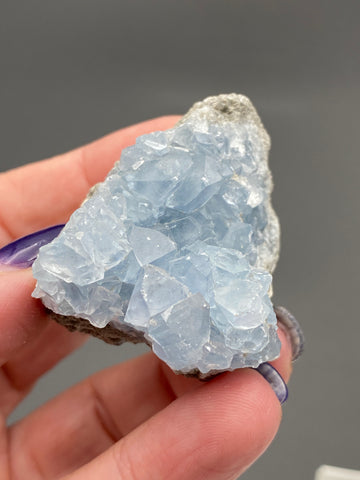 Blue Celestite Cluster - Various Choices