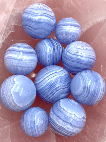 Blue Lace Agate Mini Spheres