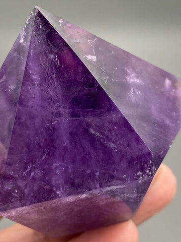 Amethyst Flat Cut Base Point