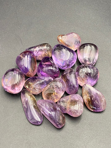 Ametrine Crystal Tumbled Stone