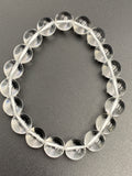 Clear Quartz Crystal Bead Bracelet