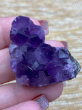 Amethyst Geode Cluster Hearts - Various Options