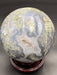 Moss Agate with Druzy Crystal Sphere