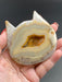 Druzy Agate Crystal Cat Face Head