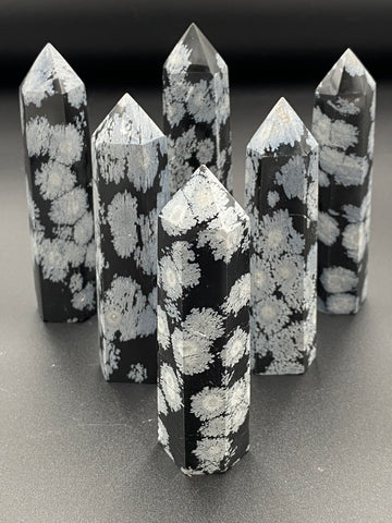 Snowflake Obsidian Points